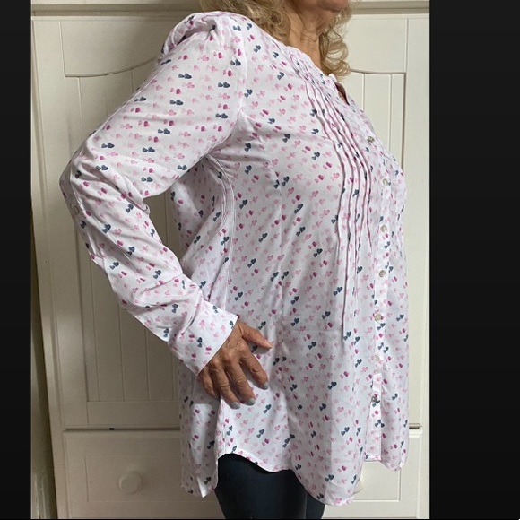 New JANE AND DELANCEY long sleeve BLOUSE  size L - Picture 3 of 5